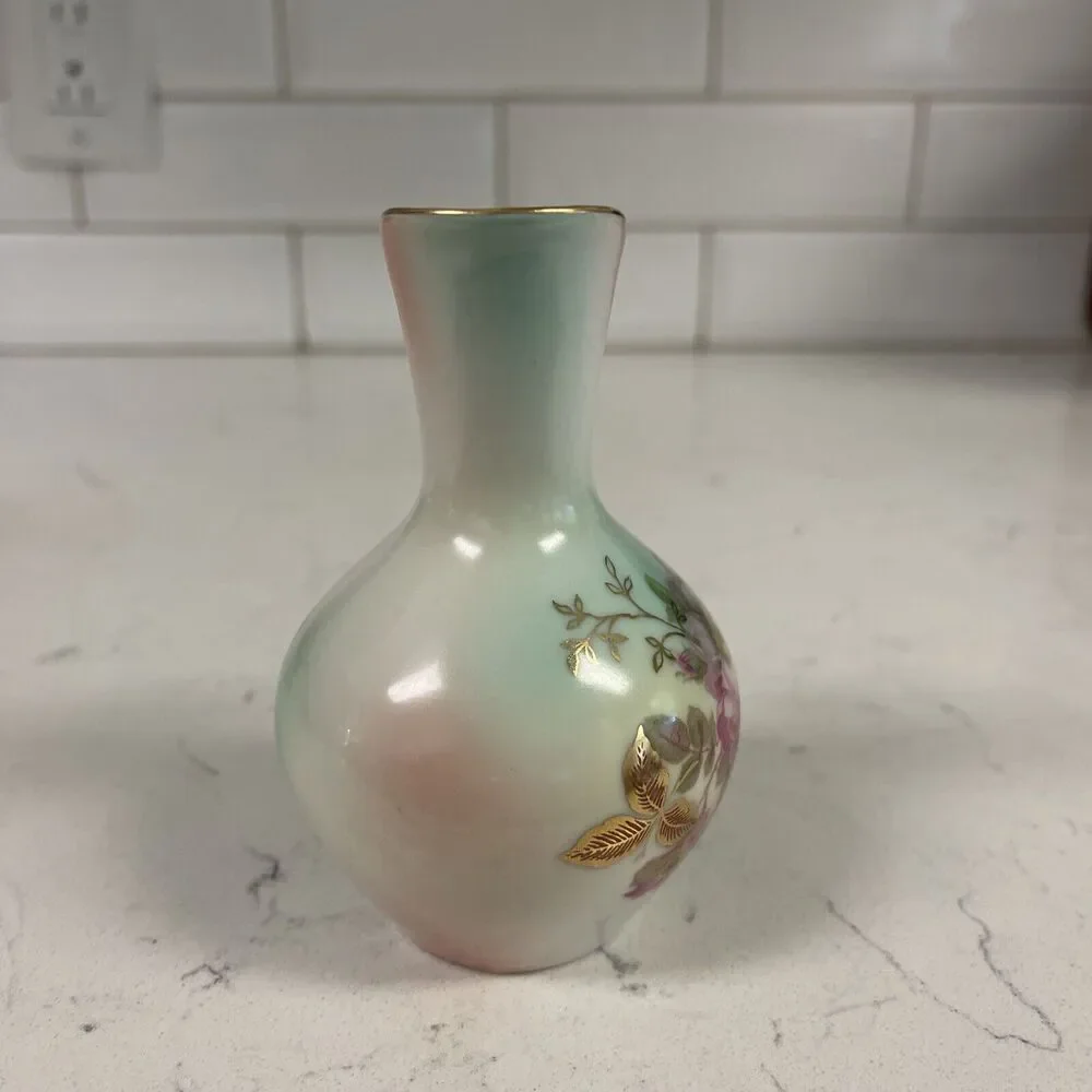 Vintage Schumann Arzberg Bavaria Germany Porcelain Hand Painted Pitcher 4 1/4” - Picture 7 of 16
